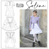 Schnittmuster Kleid Solène Gr. 86 - 164 - Sewando