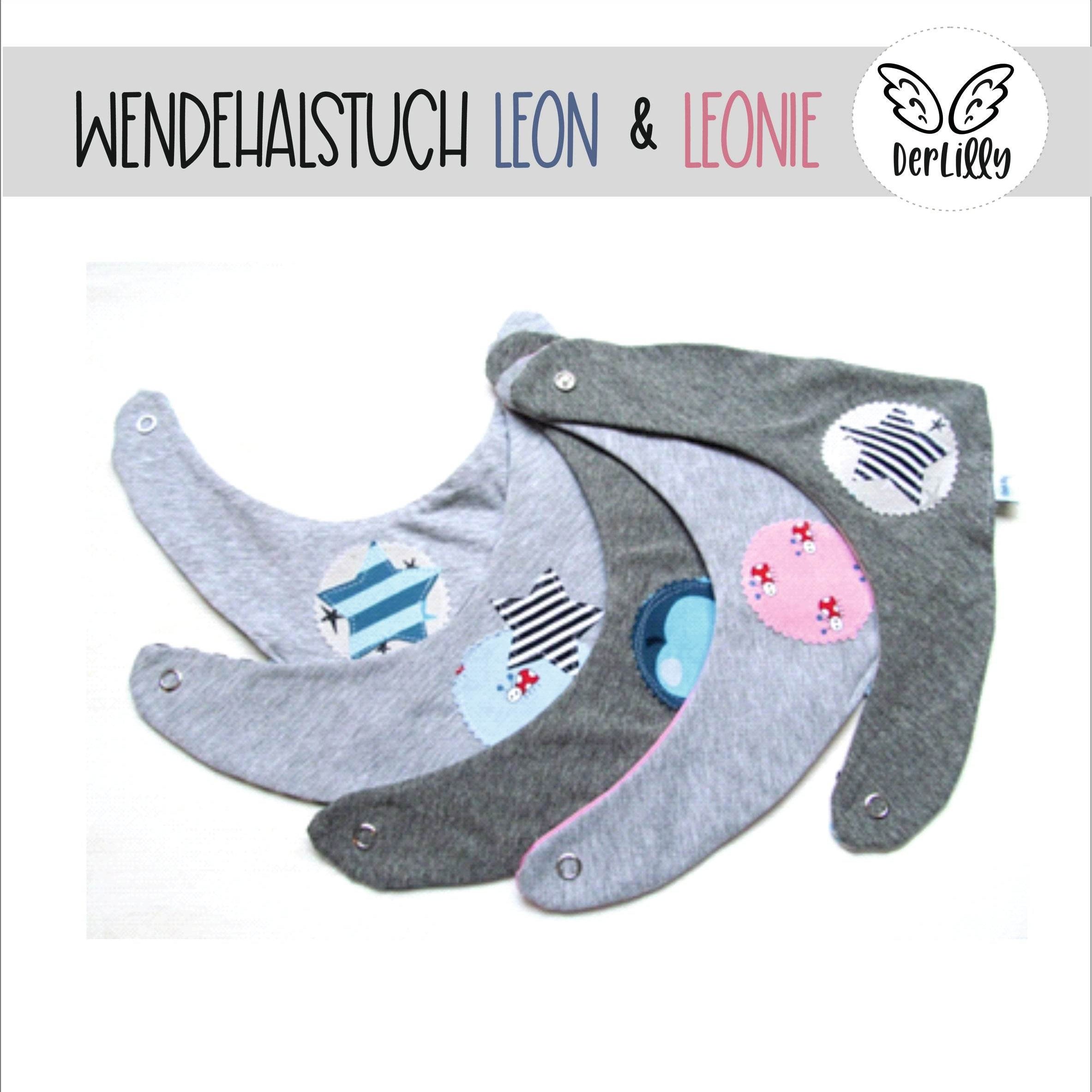 Ebook Nähanleitung Wendehalstuch Leon & Leonie - Sewando