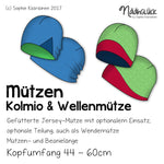 Schnittmuster Mützen Kolmio & Wellenmütze – Kopfumfang 44 – 60 - Sewando