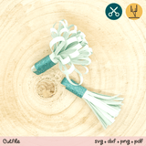 Tassel / Quaste aus Papier - Schnittvorlage und Anleitung - Plotterdatei - Sewando