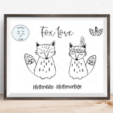 Plottervorlage "FoxLove" auch zum Drucken
