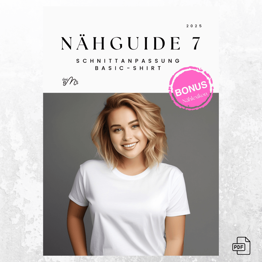 PDF- NÄHGUIDE 7 Schnittanpassung Shirt + Bonus : - Sewando