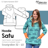 Schnittmuster Satu - Damenhoodie Einzelgrößen 32 - 60