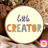 Stickdatei Schriftzug - little Creator - 4 Größen - 8 Formate