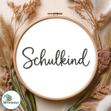 Stickdatei Schriftzug SCHULKIND 3 Größen