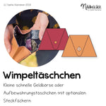 Schnittmuster Wimpeltäschchen - Sewando