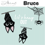 Plotterdatei - Bruce & Friends Fledermaus - svg - dxf - cutting file - Silhouette - Cricut - Sewando