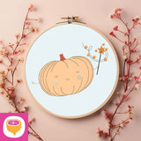 Stickdatei Doodle Applikation - Zauberkürbis - 4 Größen - 8 Formate