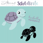 Plotterdatei - Schildkröte einzeln - svg - dxf - cutting file - Silhouette - Cricut - Sewando