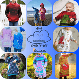 Schnittmuster Kuschelwölkchen Hoodie/ Longhoodie/ Hoodiekleid Größe 56-164 - Sewando