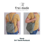Nähanleitung 2in1 Tasche Ruckzuck - Sewando