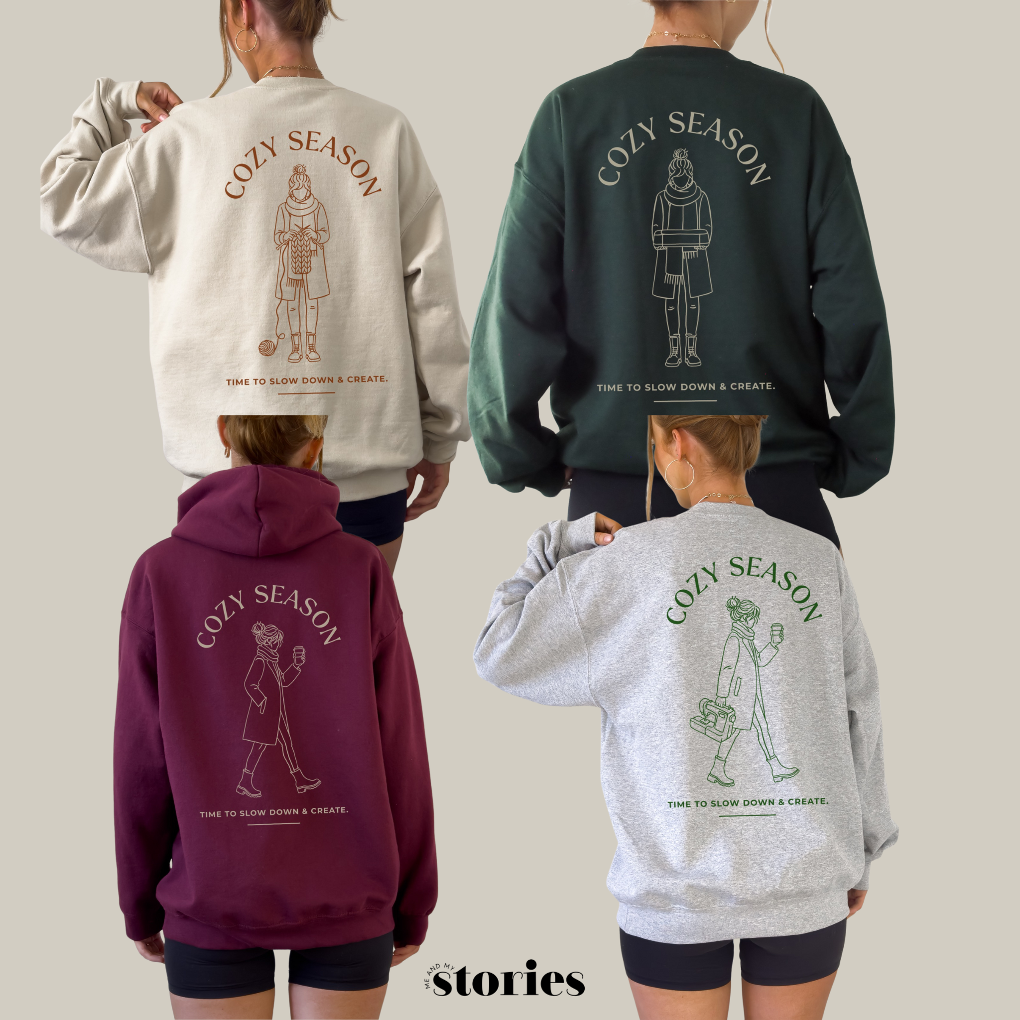 Plotterdatei SVG – Cozy Season | 4-teiliges Set