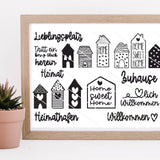 Plotterdatei "Houses full of Love"