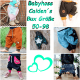 Schnittmuster Babyhose Caiden´s Bux Größe Größe 50-98 - Sewando