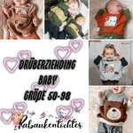 Schnittmuster Drüberziehding Baby Onepiece-Shirt Größe 50-98 - Sewando