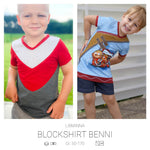 Blockshirt Benni Shirt Schnittmuster 50-170 - Sewando
