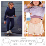 Crophoodie Coco Hoodie Schnittmuster 56-170 - Sewando