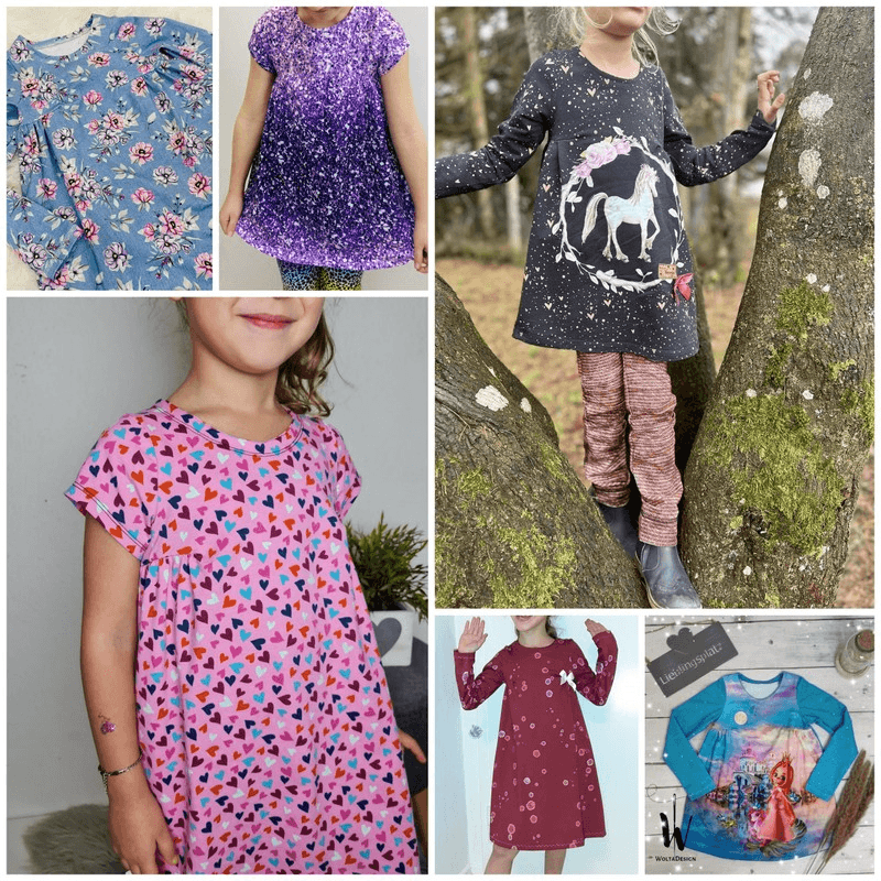 Tunika / Kleid Elisa Gr. 104 - 164 inkl. A0 - Sewando