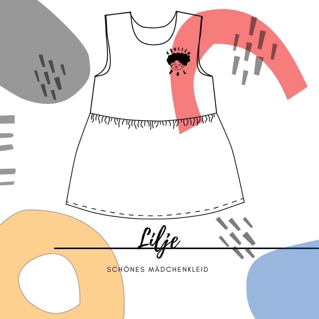 Schnittmuster Mädchenkleid Lilje Gr. 56-164 - Sewando