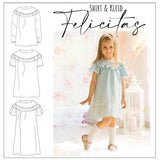 Schnittmuster Shirt und Kleid Felicitas Gr. 74 - 158 - Sewando