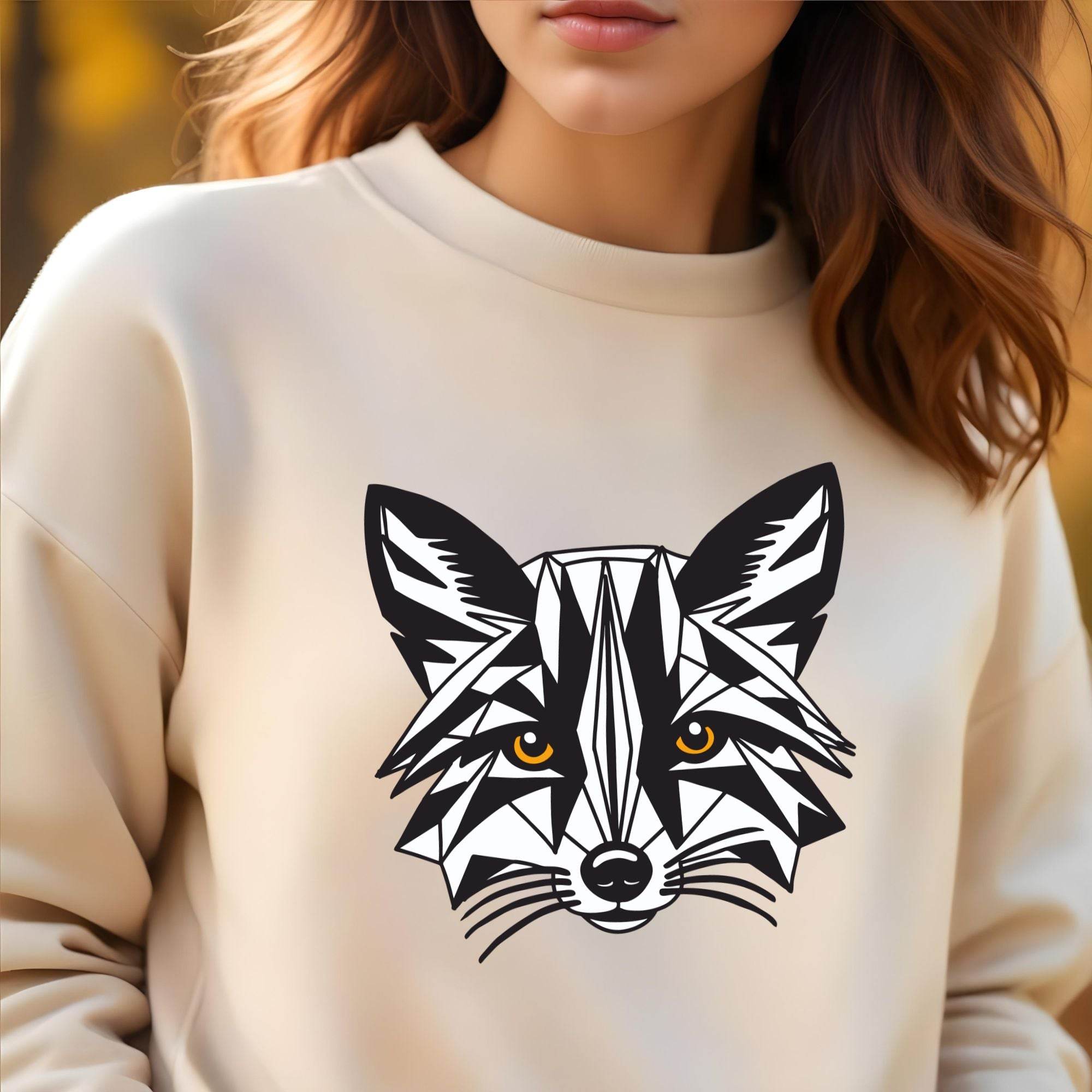 Plotterdatei Geometric Fox - Sewando