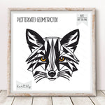 Plotterdatei Geometric Fox - Sewando