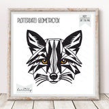Plotterdatei Geometric Fox - Sewando