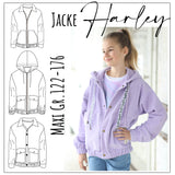 Schnittmuster oversize Jacke Harley Maxi Gr.122-176 - Sewando