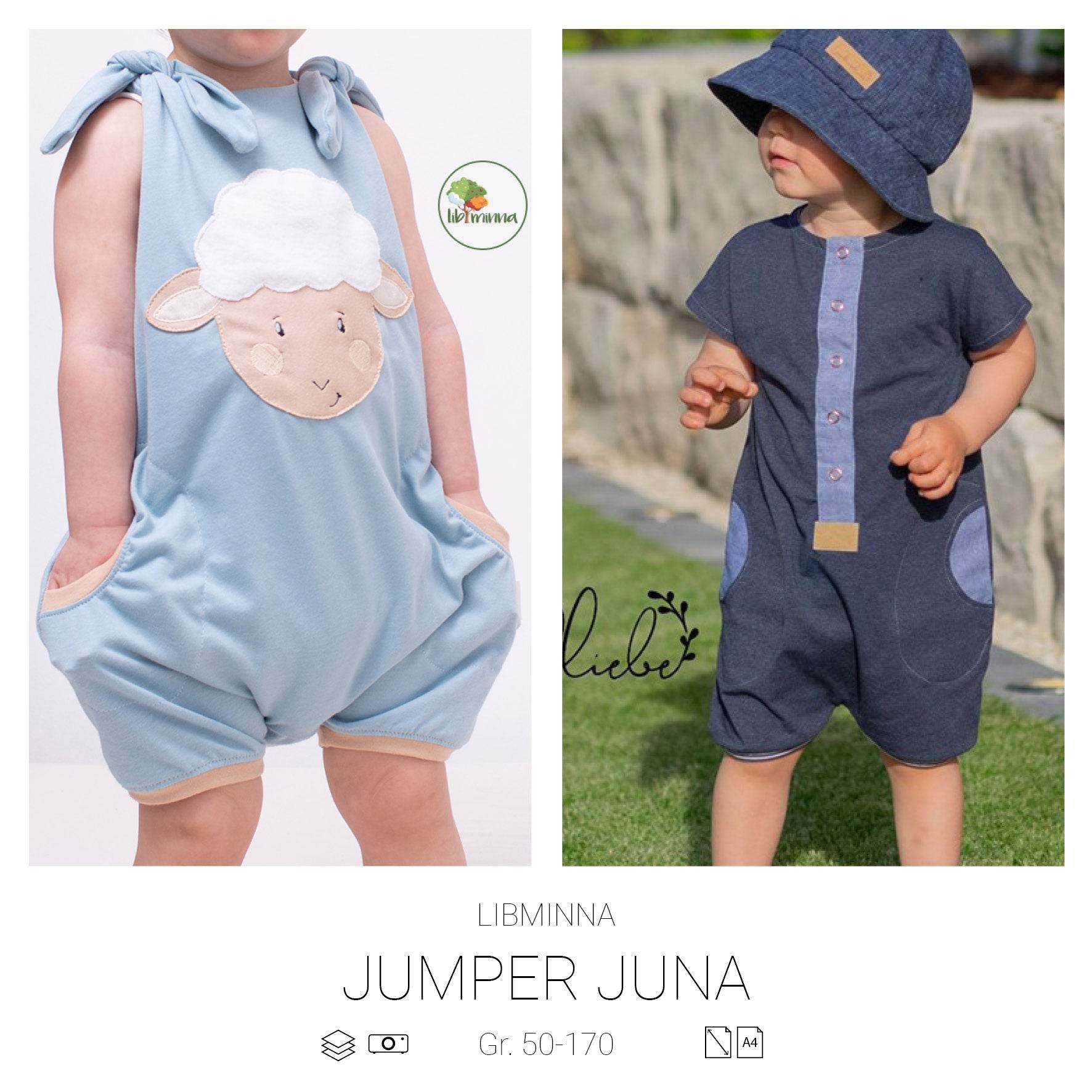 Jumper Juna Schnittmuster Gr. 50-170 - Sewando