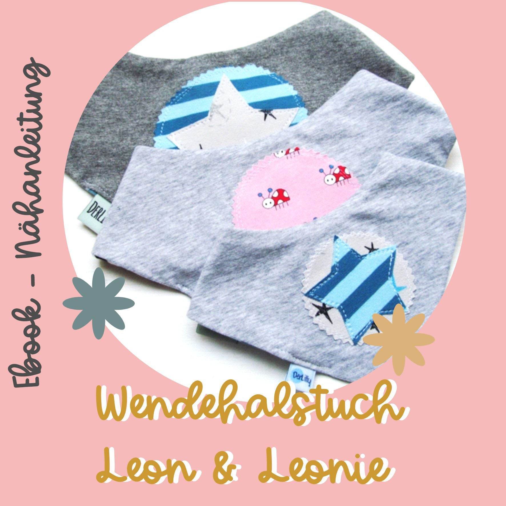 Ebook Nähanleitung Wendehalstuch Leon & Leonie - Sewando