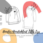 Schnittmuster Hoodie Hoodiekleid Lille Lys Gr. 64-164 - Sewando