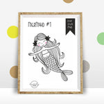Plotterdatei Mermaid #1 - Sewando