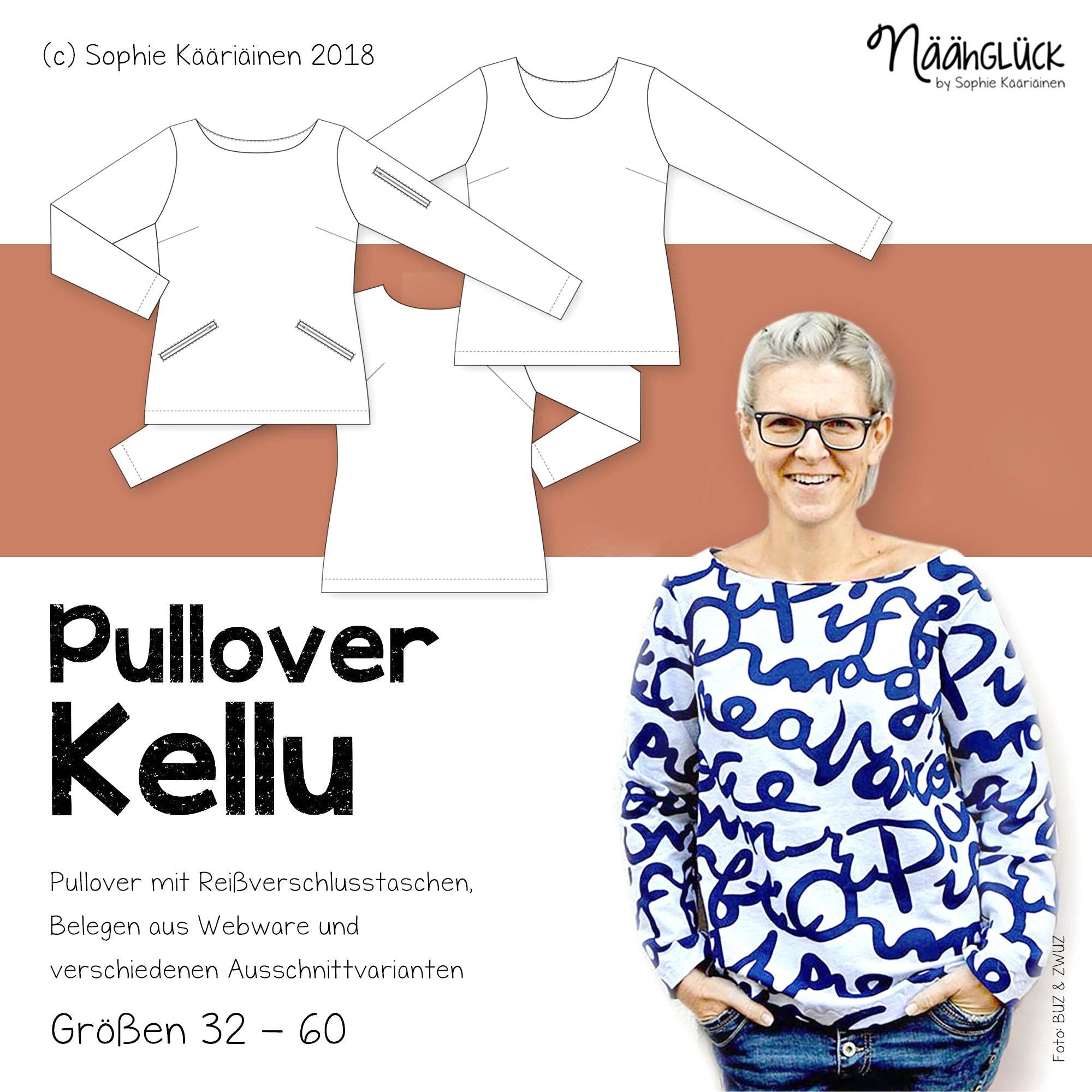 Damenpullover Kellu - Größen 32 - 60 - Sewando