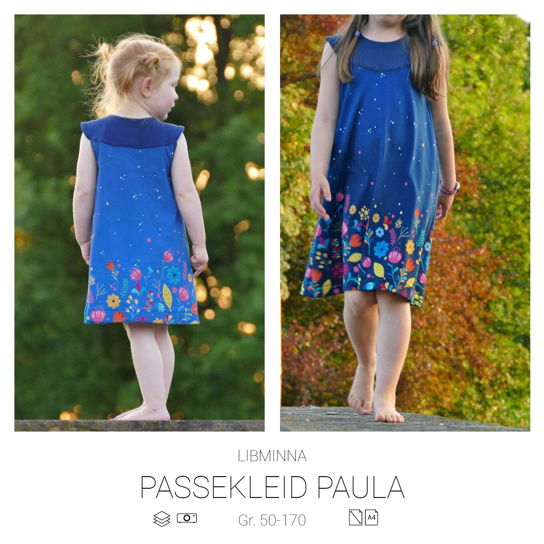 Passekleid Paula Schnittmuster Kleid 50-170 - Sewando