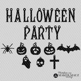Plotterdatei Halloween Girlande | Halloween Party Deko