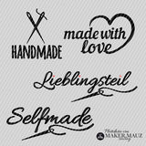 Plotterdatei Handmade | Lieblingsteil, Selfmade & Made with Love