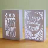 Plotterdatei „Geburtstagskarte - Happy Birthday to you“