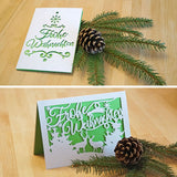 Plotterdateien Set Weihnachtskarte | Frohe Weihnachten Karte plotten