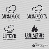 Plotterdatei Kochen | Chefkoch, Sterneköchin, Sterneküche & Grillmeister
