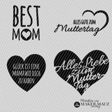 Plotterdatei Muttertag | Best Mom & Muttertag Sprüche