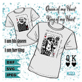 Plotterdatei "Queen & King of Hearts"