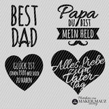Plotterdatei Vatertag Sprüche | Geschenkideen für Papa