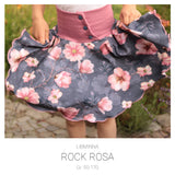 Rock Rosa Schnittmuster 50-170