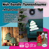 Tannenwald-Nähbundle – Tannenbaum Schnittmuster für 3D Bäume, Geschenkbeutel & Kuschelkissen PDF