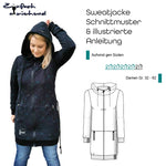 Schnittmuster Sweatjacke „Aufwind gen Süden“ Damen Gr. 32 - 62 - Sewando