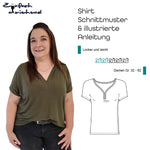 Schnittmuster Shirt „Locker und leicht“ Damen Gr. 32 - 62 - Sewando