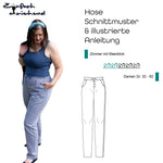 Schnittmuster Hose „Zimmer mit Meerblick“ Damen Gr. 32 - 62 - Sewando
