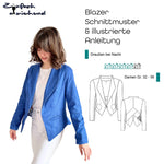 Schnittmuster Blazer „Draussen bei Nacht“ Damen Gr. 32 - 56 - Sewando