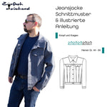Schnittmuster Jeansjacke „Knopf und Kragen“ Herren Gr. 44 - 64 - Sewando