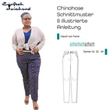 Schnittmuster Chinohose „Hauch von Ferne“ Damen Gr. 32 - 54 - Sewando